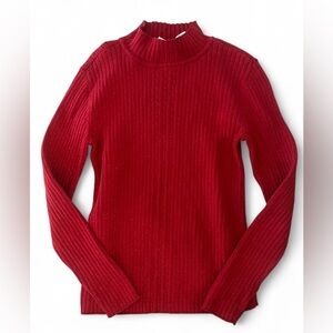 Liz Claiborne Red Turtleneck Sweater